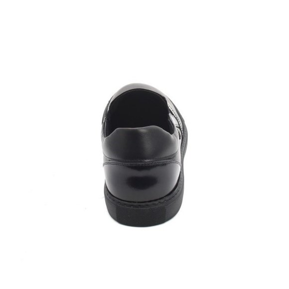 Italian John Richmond 6690 Black Leather Loafers Fashion Sneakers Shoes main image 4